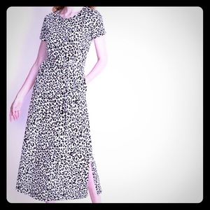 Old Navy Cheetah Print Tie-Belt Shift Dress